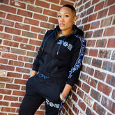 Zeta Black Tapered Jacket (Unisex Size)